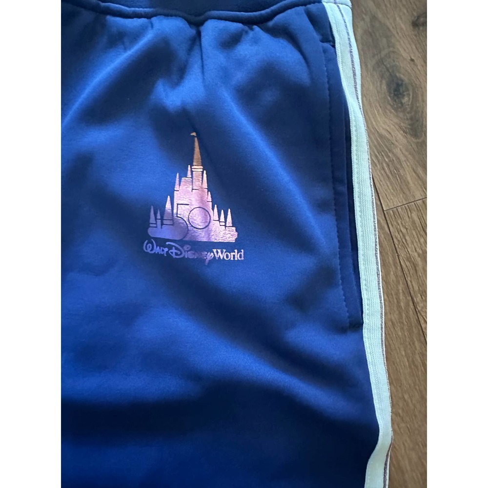 NEW Walt Disney World 50th Anniversary Castle Track Sweat Pants - Picture 2 of 7